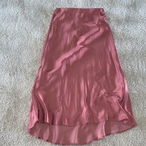 Abercrombie midi satin skirt
